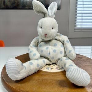 Bunnies By The Bay Carrots Plush Bunny Rabbit Stuffed Animal Polka Dots 15.5"